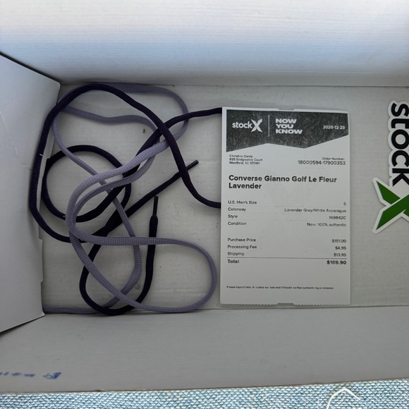 Converse Gianno Golf Le Fleur Lavender Sneakers - Picture 8 of 10